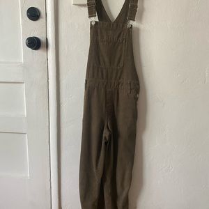 Pacsun corduroy overalls dark green